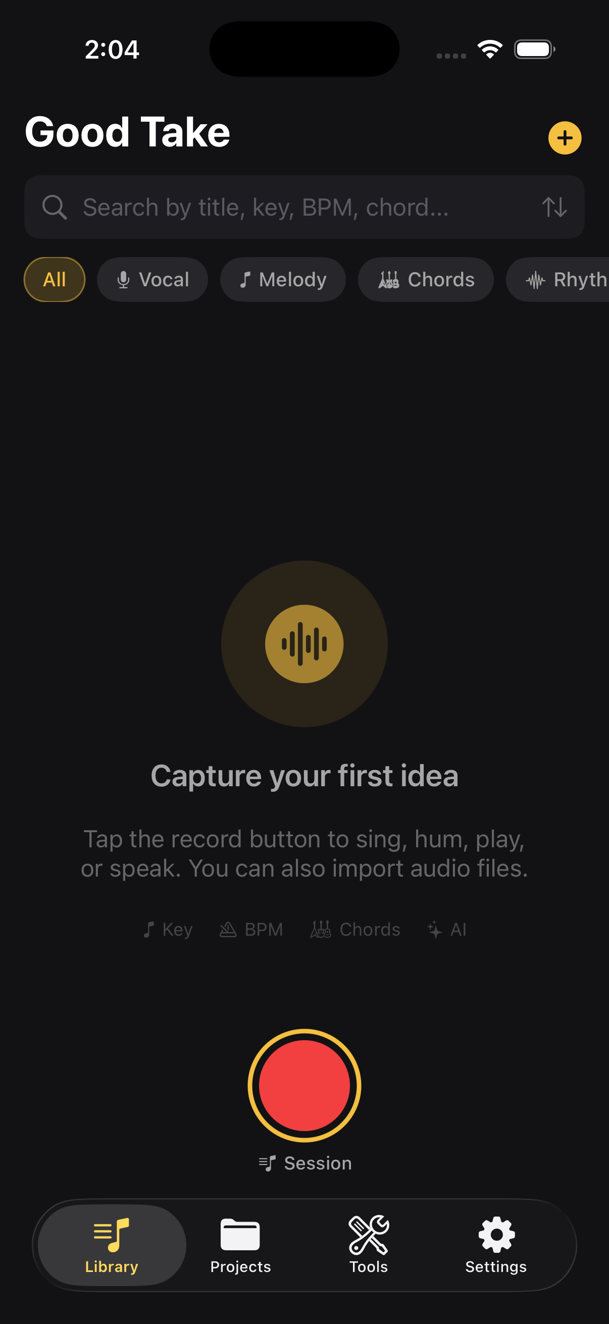 Good Take library view